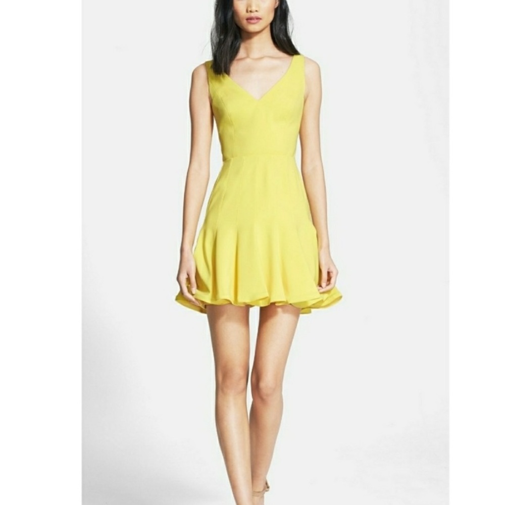 Jay Godfrey Spinks Stretch Crepe Fit & Flare Dress
